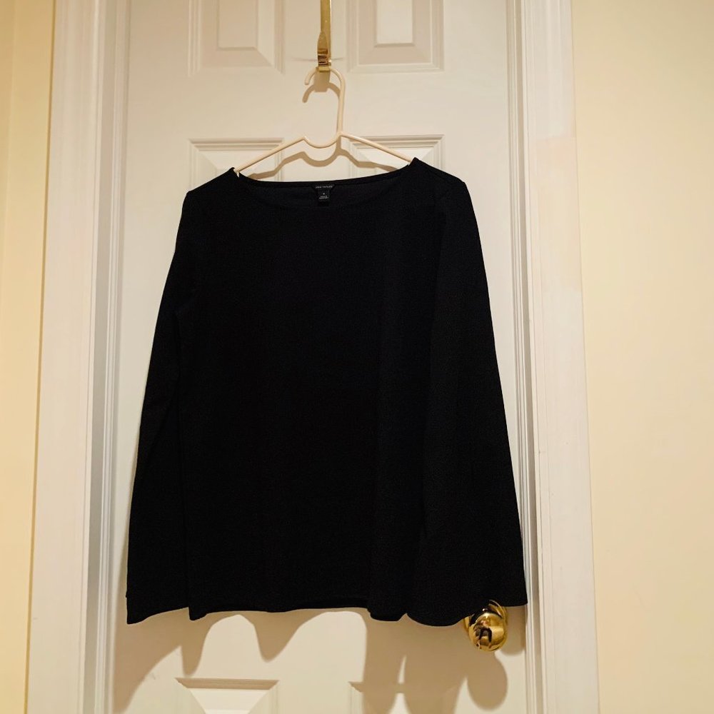Ann Taylor black shirt Sz M